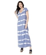 Vince Camuto Tie Dye Stripe Maxi Dress in Blue Jay at Nordstrom, Size X-... - £27.60 GBP