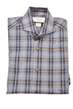 POGGIANTI 1958 Mens Long Sleeve Checked Shirt 100% Cotton Multicoloured Size S - £38.21 GBP