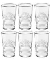 Set of 6 Bormioli Rocco Officina1825 Vintage Style Cooler Drinking Glass... - $75.99