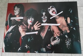 KISS LIC. 24 X 34 INCHES POSTER!! 1998!! ONE ONLY!! - $31.43