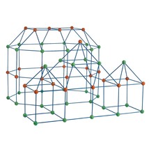 VEVOR Tent Fort Building Kit for Kids STEM Construction Toy Set Castle 1... - $106.99