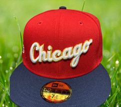 New Era Cooperstown Hat Club Chicago White Sox 7 3/4 Red All Star USA Pa... - £40.21 GBP