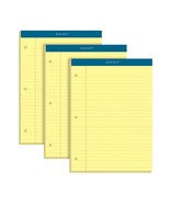 Tops Docket Writing Pads, 8-1/2&quot; X 11-3/4&quot;, Legal Rule, Canary Paper, 3-... - £28.31 GBP