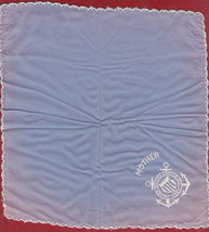 U.S. Coast Guard Souvenir Embroidered Handkerchief Hankie for Mother - £10.04 GBP