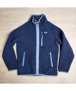 Patagonia Navy Blue Retro Pile Fleece Full Zip Jacket 65411 Youth Size M... - $53.57 CAD