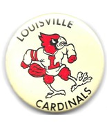 Vintage LOUISVILLE CARDINALS Metal Pin Back BUTTON Football Basketball 2.5&quot; - $368.87 MXN