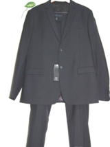 John Barritt Navy Stripes Men&#39;s Suit 100% Wool Blazer Pants Size US 46 E... - £184.42 GBP