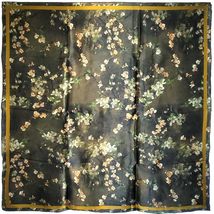 VhoMes NEW Genuine 100% Mulberry Satin Silk Scarf 42&quot;x42&quot; Large Square S... - £39.56 GBP