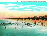 Bathing In Atlantic Ocean Dayton Beach Florida FL 1920s Postcard WB Unus... - £3.12 GBP