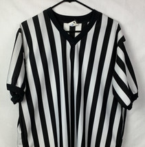Vintage Majestic Jersey Official Referee USA Black White Stripes Mens XL 90s - £19.63 GBP
