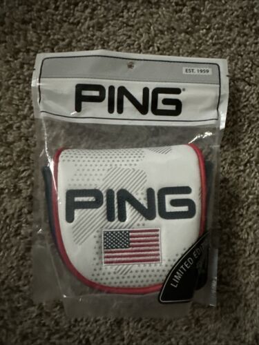 New Ping Limited Edition Patriot White Camo/Navy USA Leather PUTTER mall... - $35.52