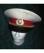 Vintage Soviet Militia Traffic Police officers White Cap Hat Sz 57 Dated... - $102.57 CAD