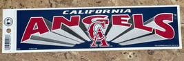 Vintage California Angels Bumper Sticker Official MLB Los Angeles 11” JD - £4.76 GBP