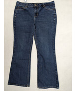 Calvin Klein Womens Jeans Flare Size 16 Cotton Blend Blue - $24.68