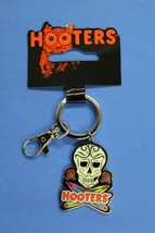 Hooters Restaurant Glow In Dark Skull Skeleton Head SURFBOARD/ROSES Keychain - £9.58 GBP