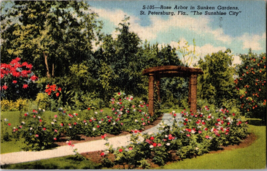 Rose Arbor in Sunken Gardens St. Petersburg Florida The Sunshine City  (D3) - £4.40 GBP