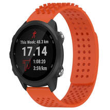 For Garmin Forerunner 245 20mm Holes Breathable 3D Dots Silicone Watch Band(Oran - £13.73 GBP