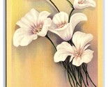 Sego Lily Blossom Utah State Flower UT UNP LInen Postcard R27 - $3.49