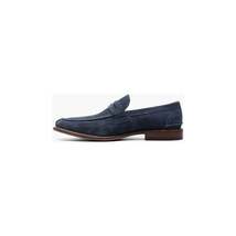 Stacy Adams Marlowe Algonquin Moc Toe Penny Slip On Navy Suede 25550-415 image 6