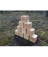 Counting blocks, Maths blocks, educational numbers, wooden toys, building blocks - €22,10 EUR