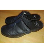 NURSE MATES &quot;JOY&quot; BLACK PILLOW TOP LEATHER CLOGS-9.5M-BARELY WORN-COMFY - €18,89 EUR