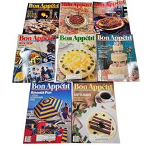 Vintage Bon Appetit Magazine 1989 Set 8 Issues January-June, August Sept... - $19.80