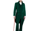 Men&#39;s Charles Dickens Caroler Tail Suit Theater Costume, Green, Large - £274.09 GBP+