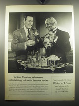 1957 Walker&#39;s DeLuxe Bourbon Ad - Arthur Treacher rehearses entertaining role  - £14.55 GBP