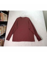 Eddie Bauer Shirt Mens Tall XL Brown Cotton Long Sleeve Crew Neck Legend... - €17,64 EUR