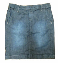 Converse One Star Women&#39;s Denim Jean Straight  Skirt Sz 2 Cotton Spandex - £11.99 GBP