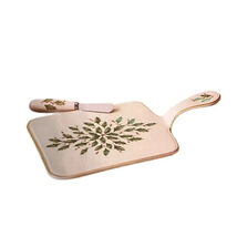 Lenox Holiday Cheese Board with Spreader New 12-1/8&quot; Porcelain Holly Berry - €21,45 EUR