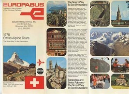 Europabus 1975 Swiss Alpine Tours Motor Coach &amp; Railways Brochure  - £13.95 GBP