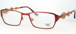 Wagner &amp; Kühner Kuhner Wk 60541 333 Cherry Red Eyeglasses Glasses 52-17-135mm - $75.75