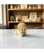 Vintage Style Baby Figurine Crawling – Nursery Shelf Decor - $18.81