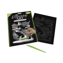 Royal &amp; Langnickel Silver Engraving Art A4 Size Orca Whales Designed Pai... - £9.02 GBP