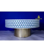 handmade  resin Inlay Medium Coffee Table In White Color Indoor Outdoor - $1,592.04 CAD