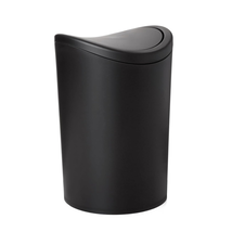 Small Bathroom Trash Can with Lid, Modern Matte Black Mini Waste Bin wit... - €40,79 EUR