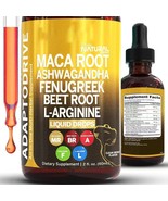Organic Maca Root Liquid Drops Ashwagandha Fenugreek Beet Root and L-Arginine  - $16.99