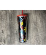 Starbucks Tumbler Cold Cup 24oz Las Vegas 777 Suits Silver Reflective wi... - $19.79
