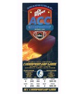 2005 Inaugural ACC Championship Game Full Ticket Virginia Tech FSU Flori... - £199.15 GBP