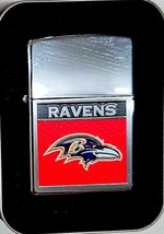 Retired NFL Baltimore Ravens Polished Chrome Zippo Lighter - $23.70