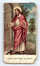 Religieux Prière Carte Ouvert Votre Cœur À Jésus 1920&#39;s - £18.89 GBP