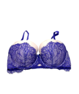 Victorias Secret Bra Size 34DD 34 DD Dream Angels Lined Demi Purple Lace... - $20.35