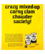 1970 Snow&#39;s Corn &amp; Clam Chowder Advertisement Vintage Canned Soup DWW11A - $35.02 CAD