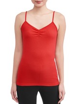 No Boundaries Women&#39;s Juniors Rib Cami 2XL (19) Red Rover Cinched Front - £7.51 GBP