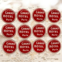 Vintage Ca. 1940s Grand Hotel Paris Luggage Travel Decal Stickers Lot Of... - £60.23 GBP
