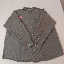 Columbia PFG Super Bonehead Fishing Men&#39;s Button-Down Check Shirt Chest ... - $17.81