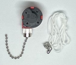 3 Speed Rotary Fan 4 Wire Replacement Speed Control Ceiling Fan Switch Pull Chai - £8.64 GBP