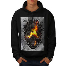 Wellcoda Burning Flame Death Mens Hoodie, Devil Casual Hooded Sweatshirt - £26.02 GBP+
