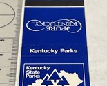 Vintage Matchbook Cover  Kentucky State Parks  Pure Kentucky  gmg  Unstruck - $12.38
